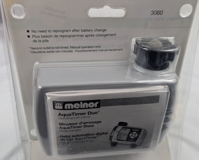Melnor 3060 Electronic AquaTimer Big Screen Duo Water Timer - photo 3