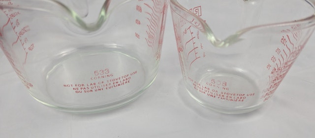 2pc PYREX 1980’s 533 4 Cup & 508 1 Cup Measuring Cups - photo 5