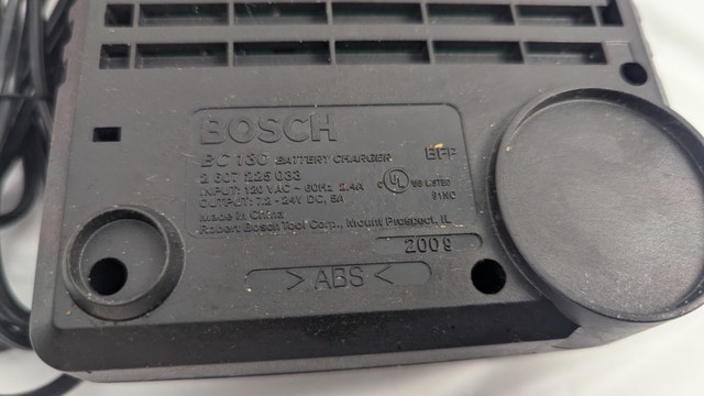 BOSCH BC-130 OEM 7.4V-24V NIMH 30MIN FAST BATTERY CHARGER - photo 3