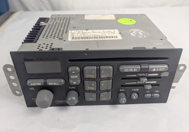 PONTIAC BONNEVILLE TRANS AM/GRAND AM/FM/CD - 7 BAND EQ RADIO STE