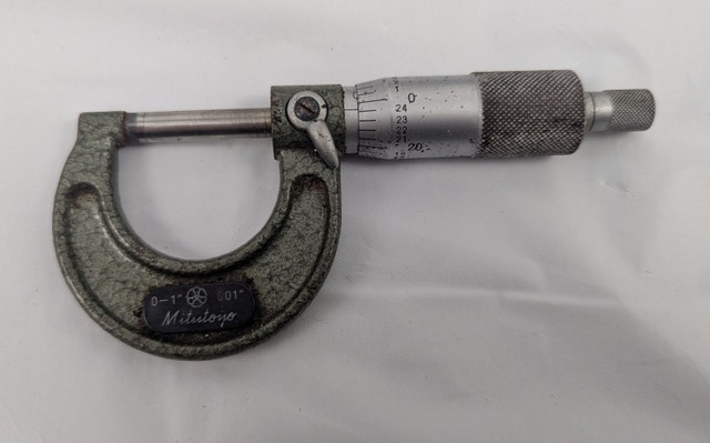 MITUTOYO .001' NO. 103-177 OUTSIDE MICROMETER - photo 2