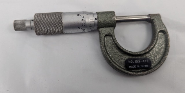 MITUTOYO .001' NO. 103-177 OUTSIDE MICROMETER - photo 3
