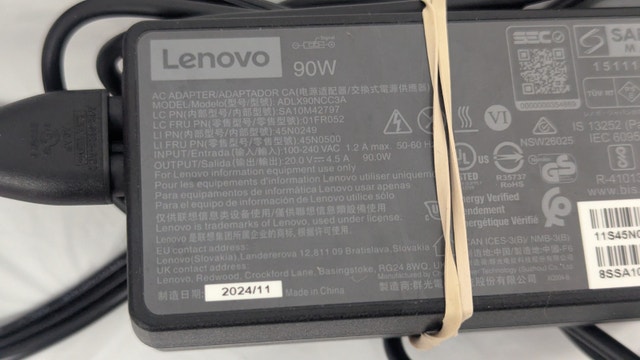 AC Adapter Charger for Lenovo ThinkPad PA-1900-72 ADLX90NCC3A Po - photo 2