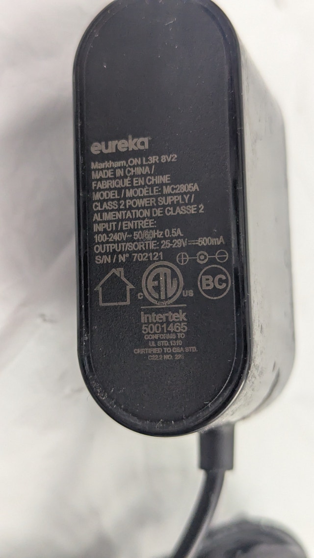 Eureka NEC380 Stylus Vacuum AC Adapter Charger Power - photo 2