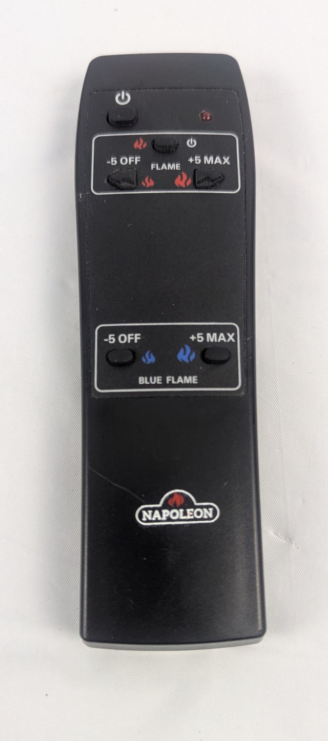 Napoleon Red Blue Flame 6 Btn OFF MAX Fireplace Remote Control