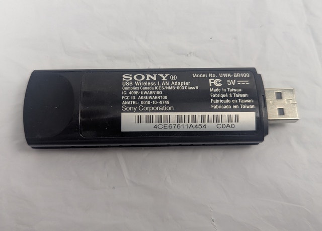 Sony UWA-BR100 USB Wireless LAN Adapter Wi-Fi Dongle - photo 2