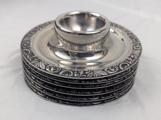 Lot of 6 WMF Cromargan Egg Cups Germany Stainless Steel Kitchen - photo 2