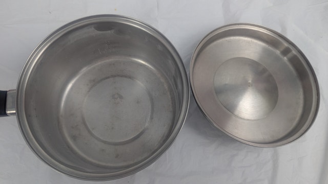 Vintage Ekcoware 1 Qt Thick Copper Bottom Sauce Pan Pot W/Lid US - photo 3
