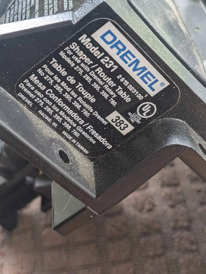 Dremel 231 Shaper Router Table - photo 2