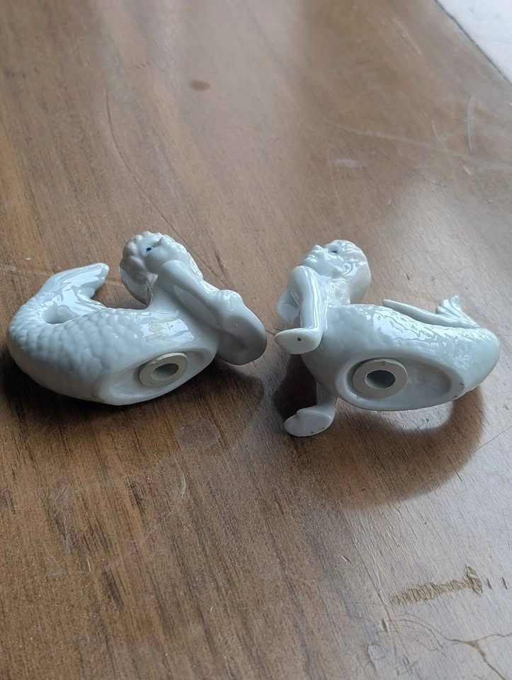 Fitz and Floyd Mermaid Salt & Pepper Shakers - photo 4
