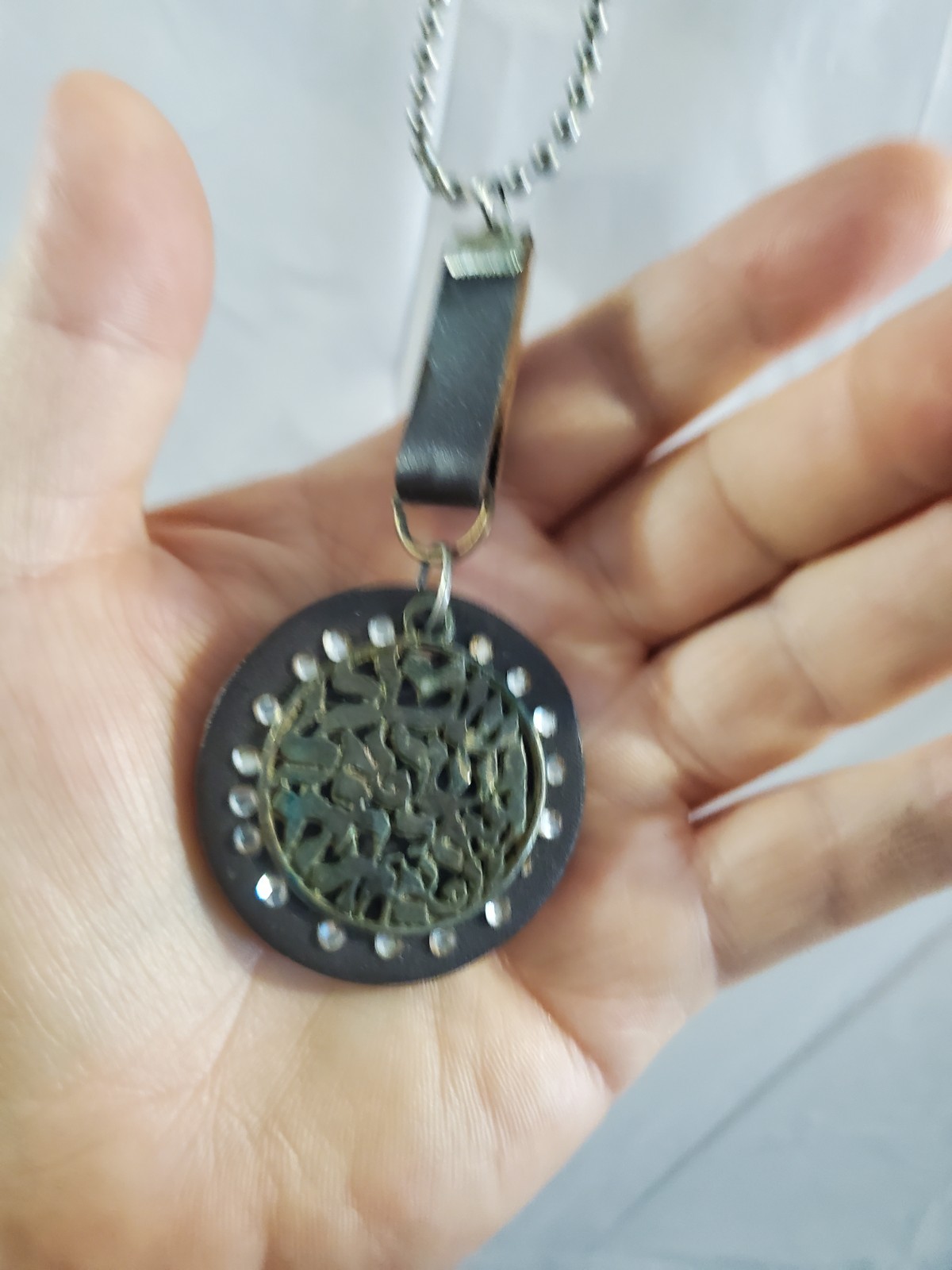 FREE SHIPPING Pendant Necklace Ball Chain Black Silver Unisex - photo 5