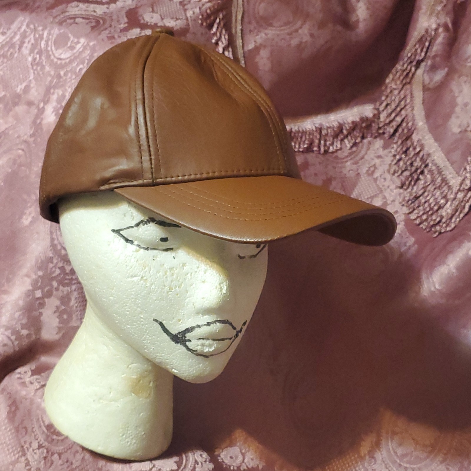 Brown Cap Adjustable Solid Fall Winter Size L-XL - photo 2