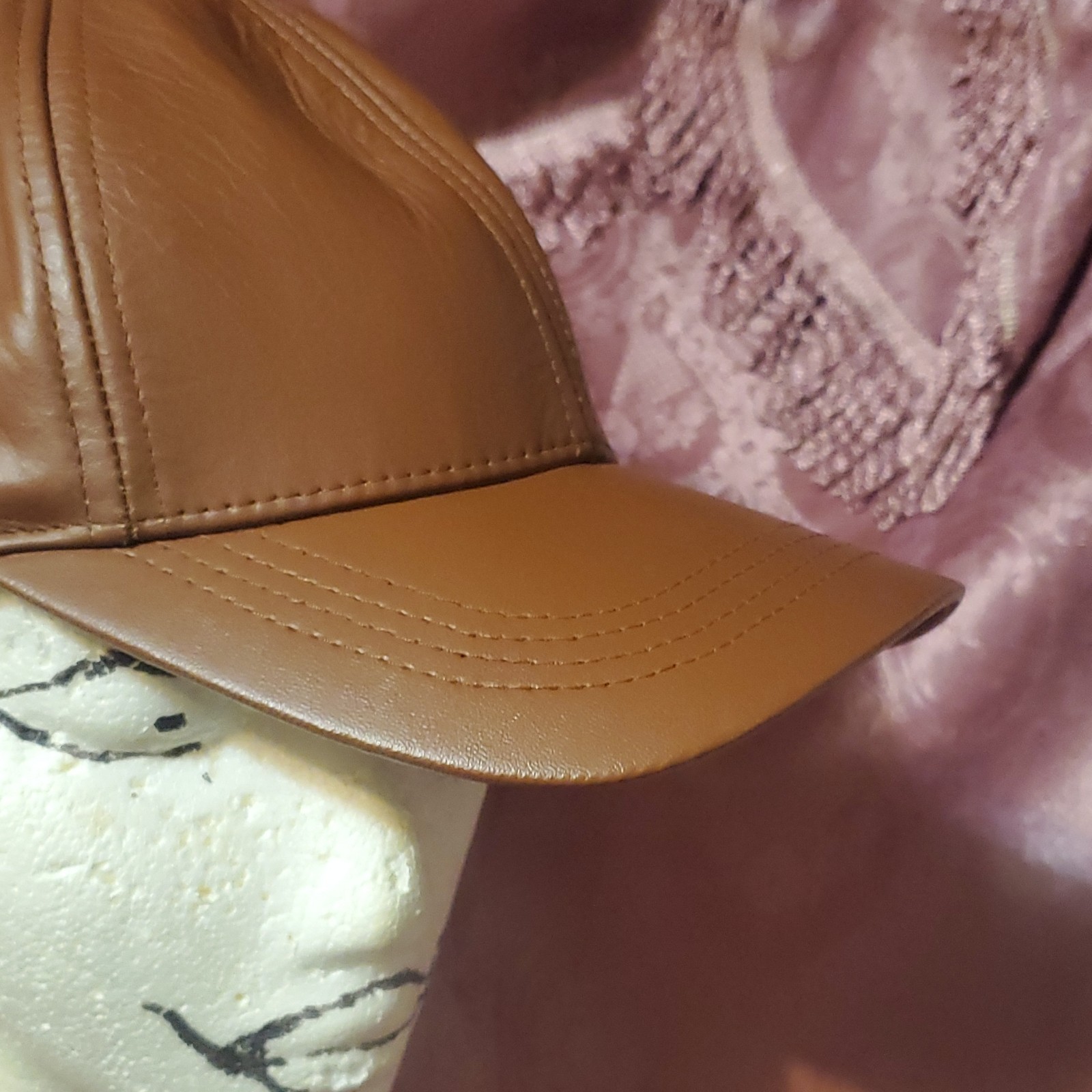Brown Cap Adjustable Solid Fall Winter Size L-XL - photo 4