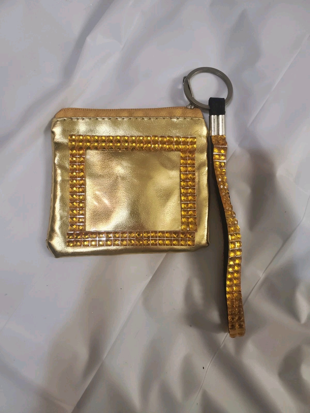 Gold Beaded Women's Wristlet Wallet - photo 2