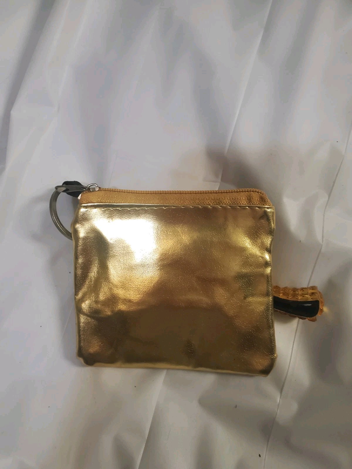 Gold Beaded Women's Wristlet Wallet - photo 4
