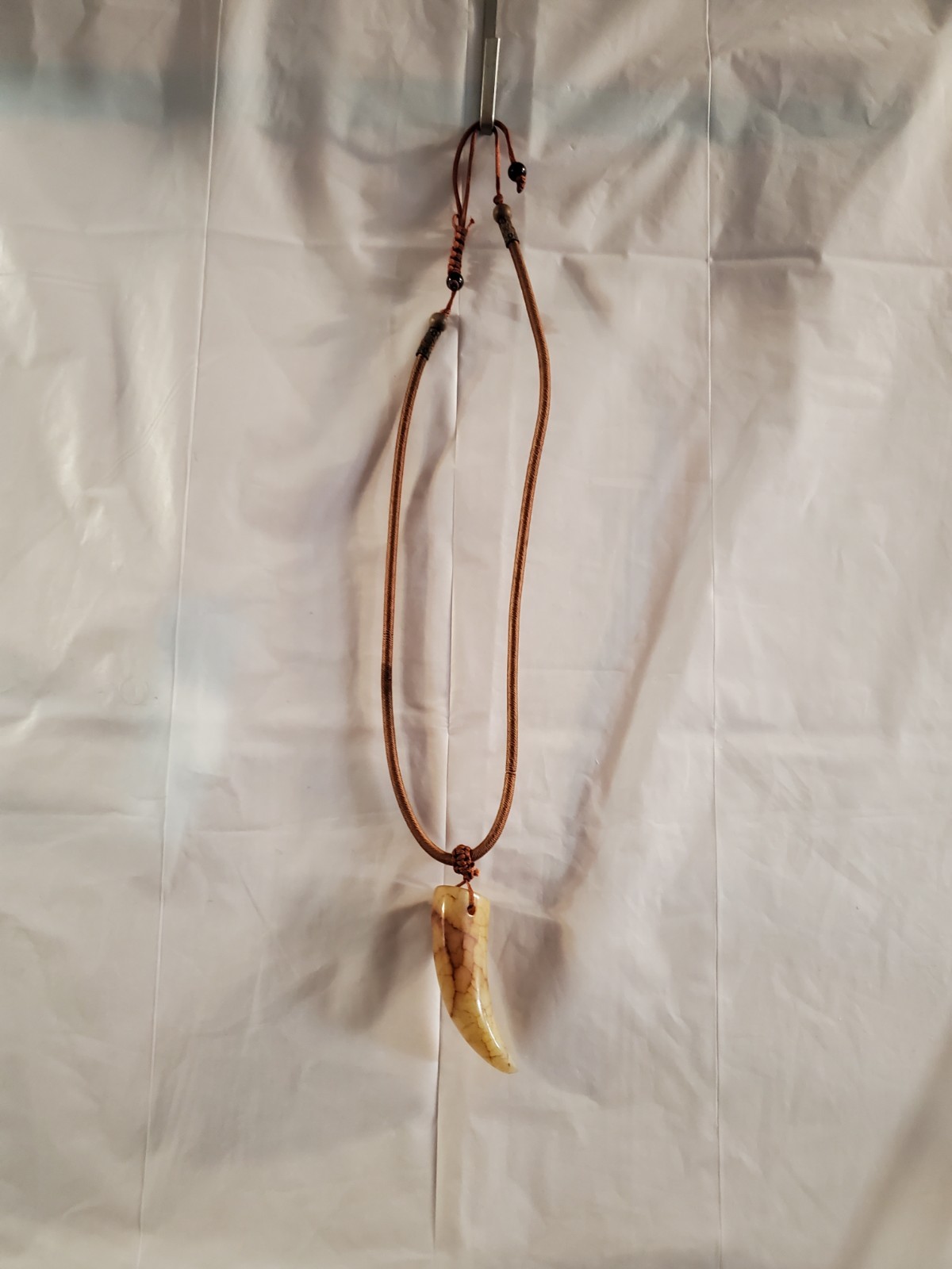 Stone Tooth Amulet Pendant Necklace - photo 2