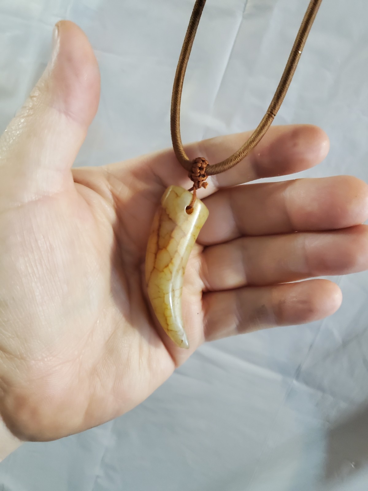 Stone Tooth Amulet Pendant Necklace - photo 5