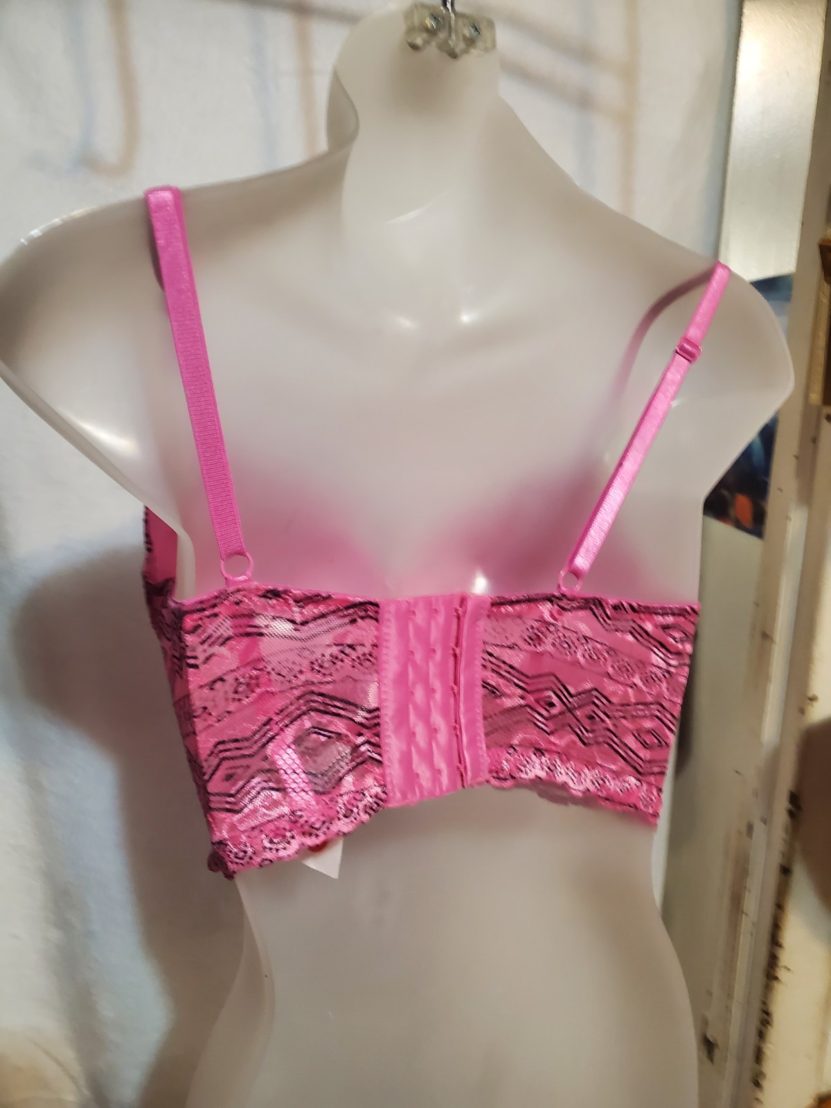 Kiss & Tell 34D Magenta Lace Longline Bra - photo 3