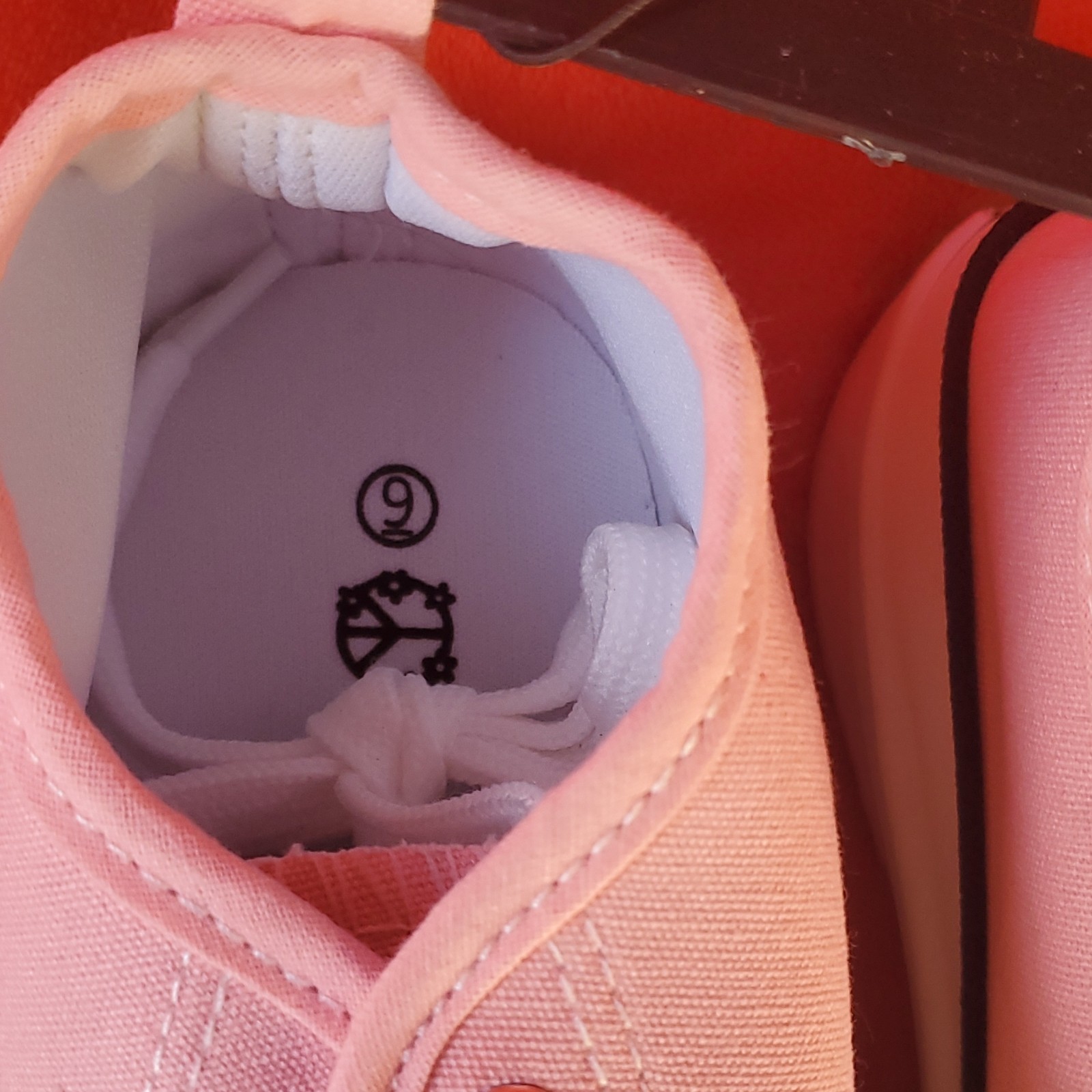 Pink & White Woman's Sneaker - Size 9 - photo 2