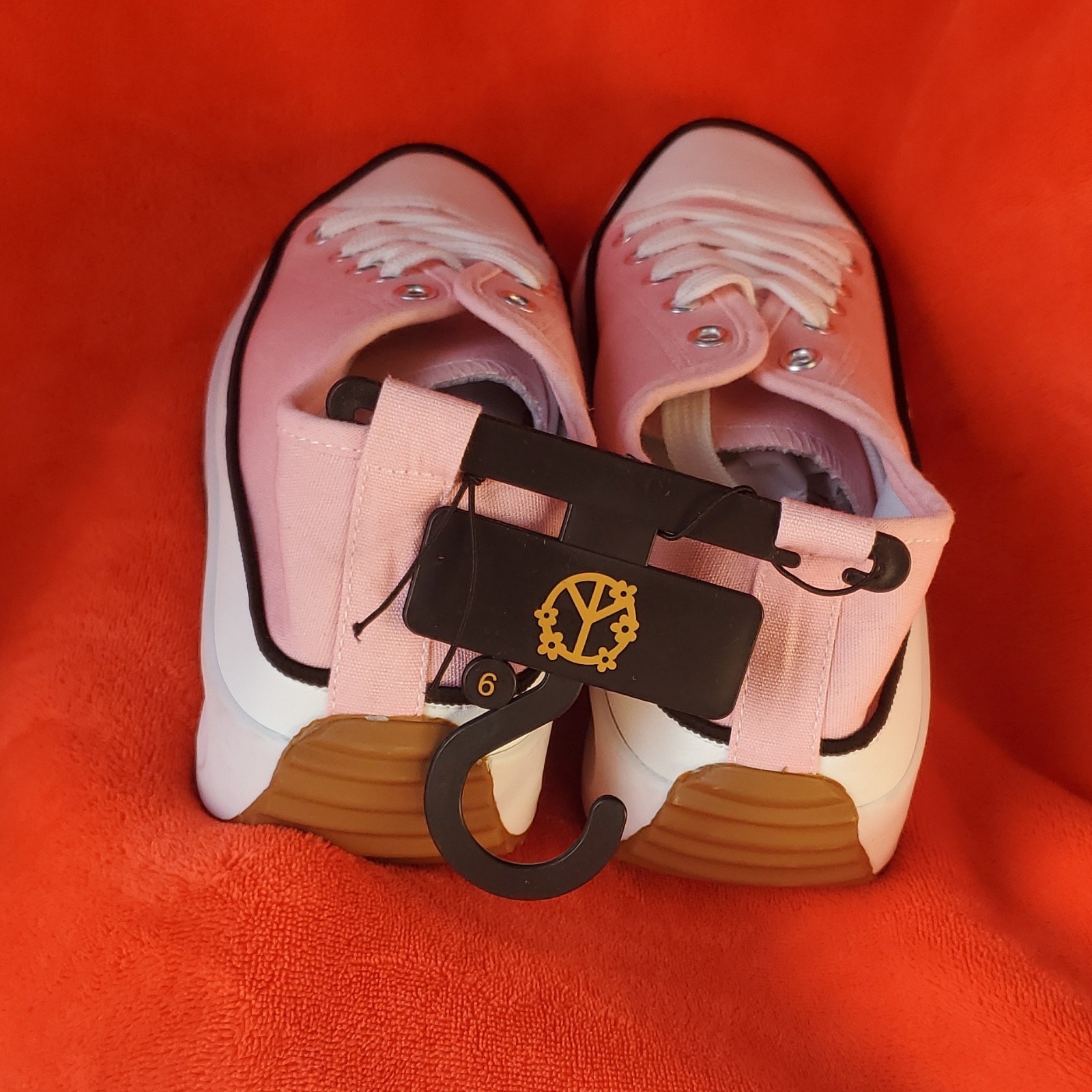 Pink & White Woman's Sneaker - Size 9 - photo 5