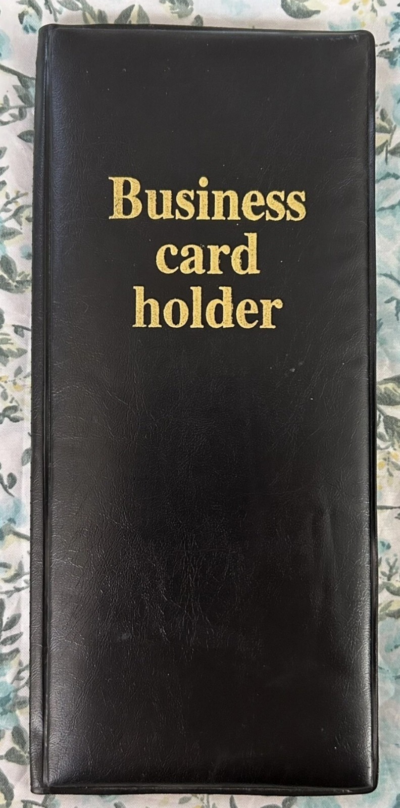 Black Business Card Holder for Desk or Office Organization - photo 2