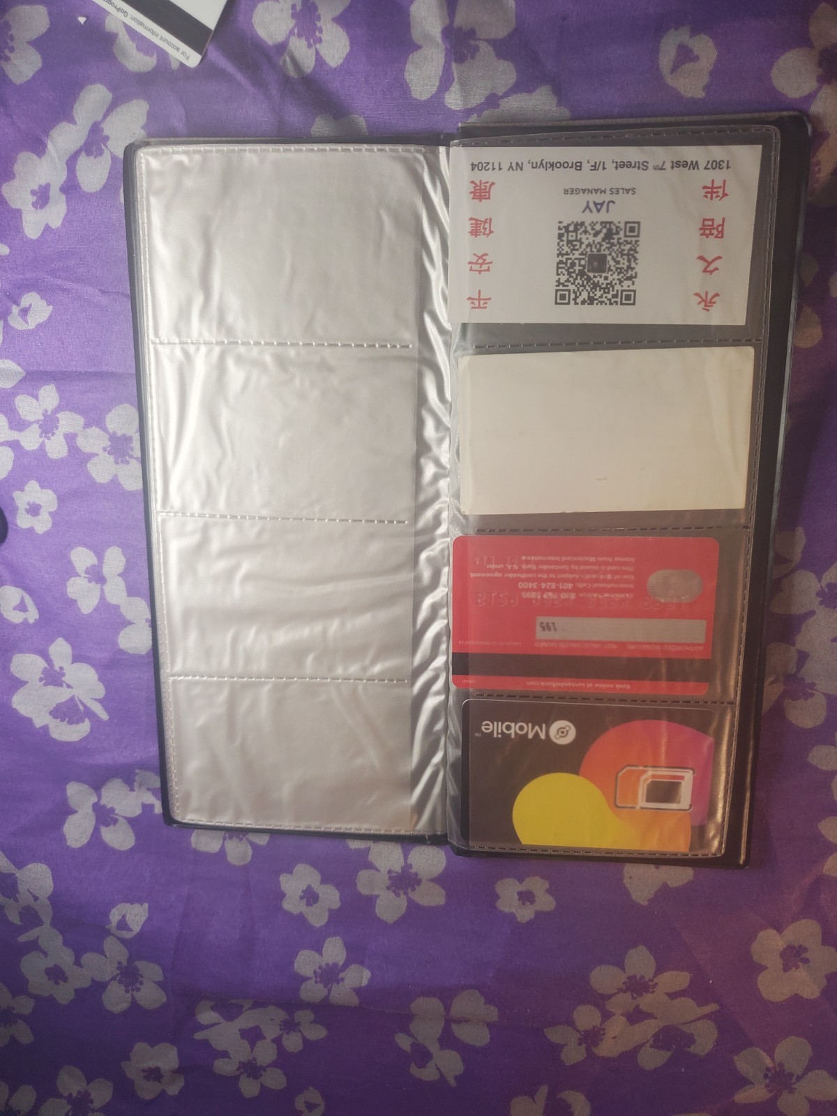 Black Business Card Holder for Desk or Office Organization - photo 5