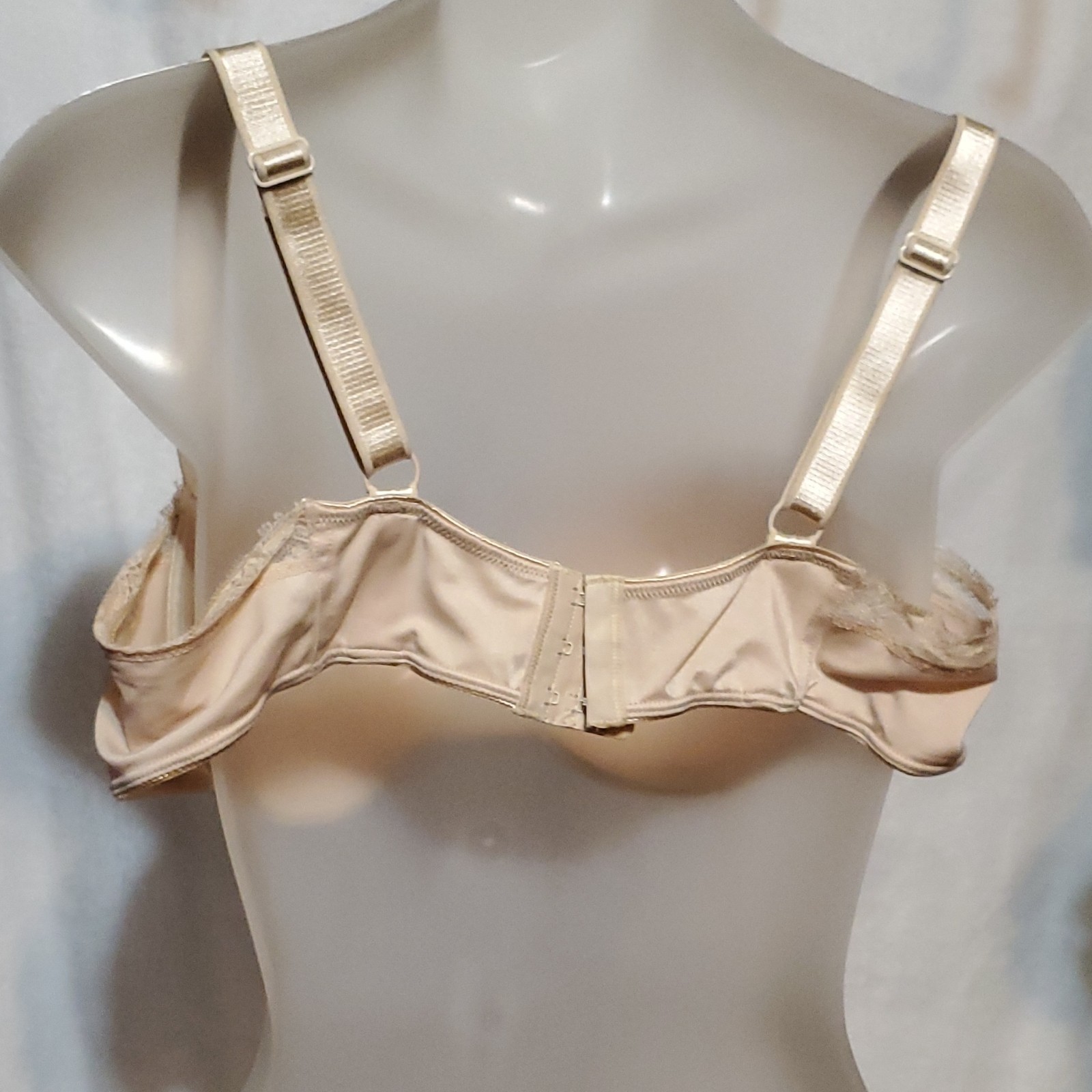 Beige Brown Lace Underwire Balconette Bra 42C - photo 5