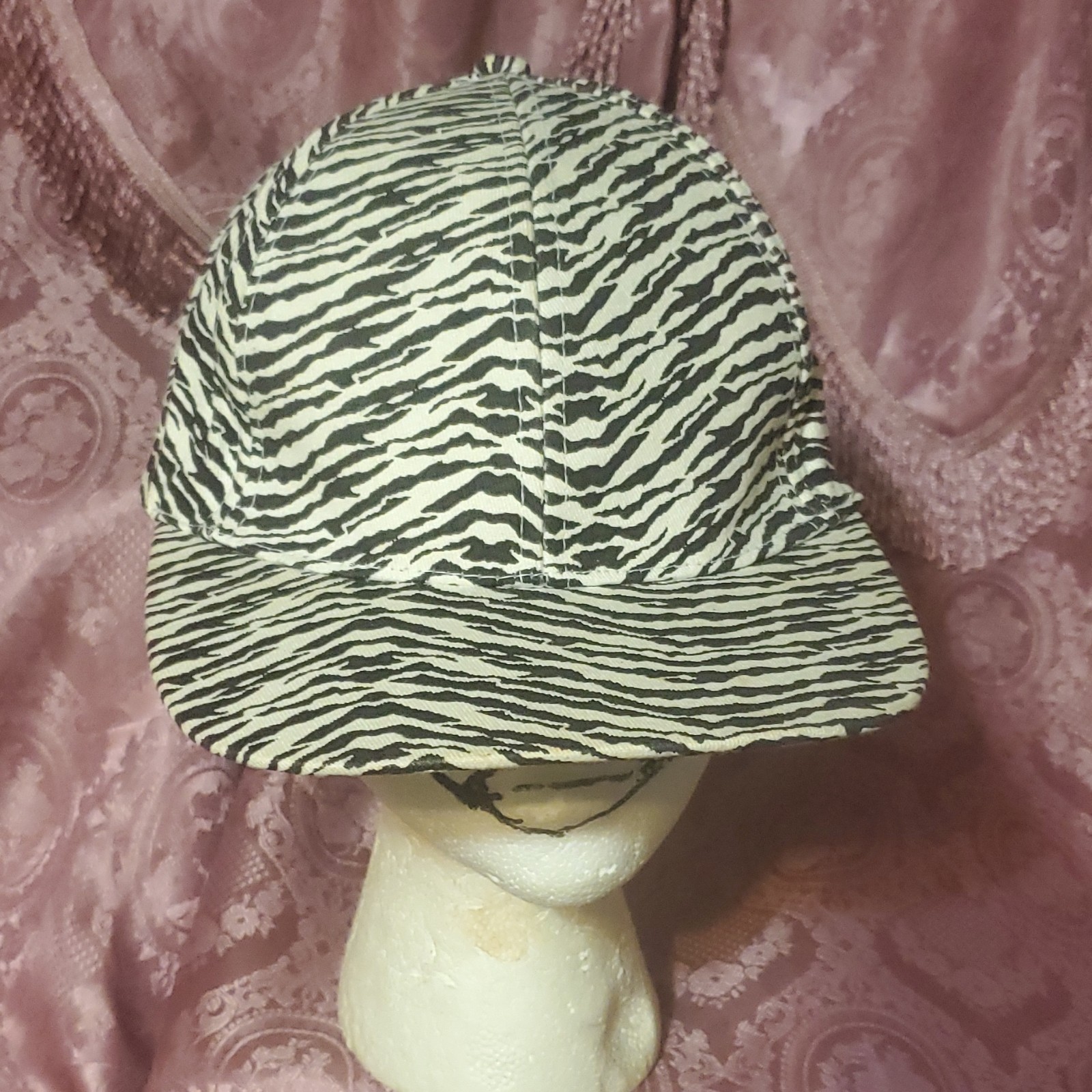 Unisex Black White Zebra Snapback - 100% Cotton