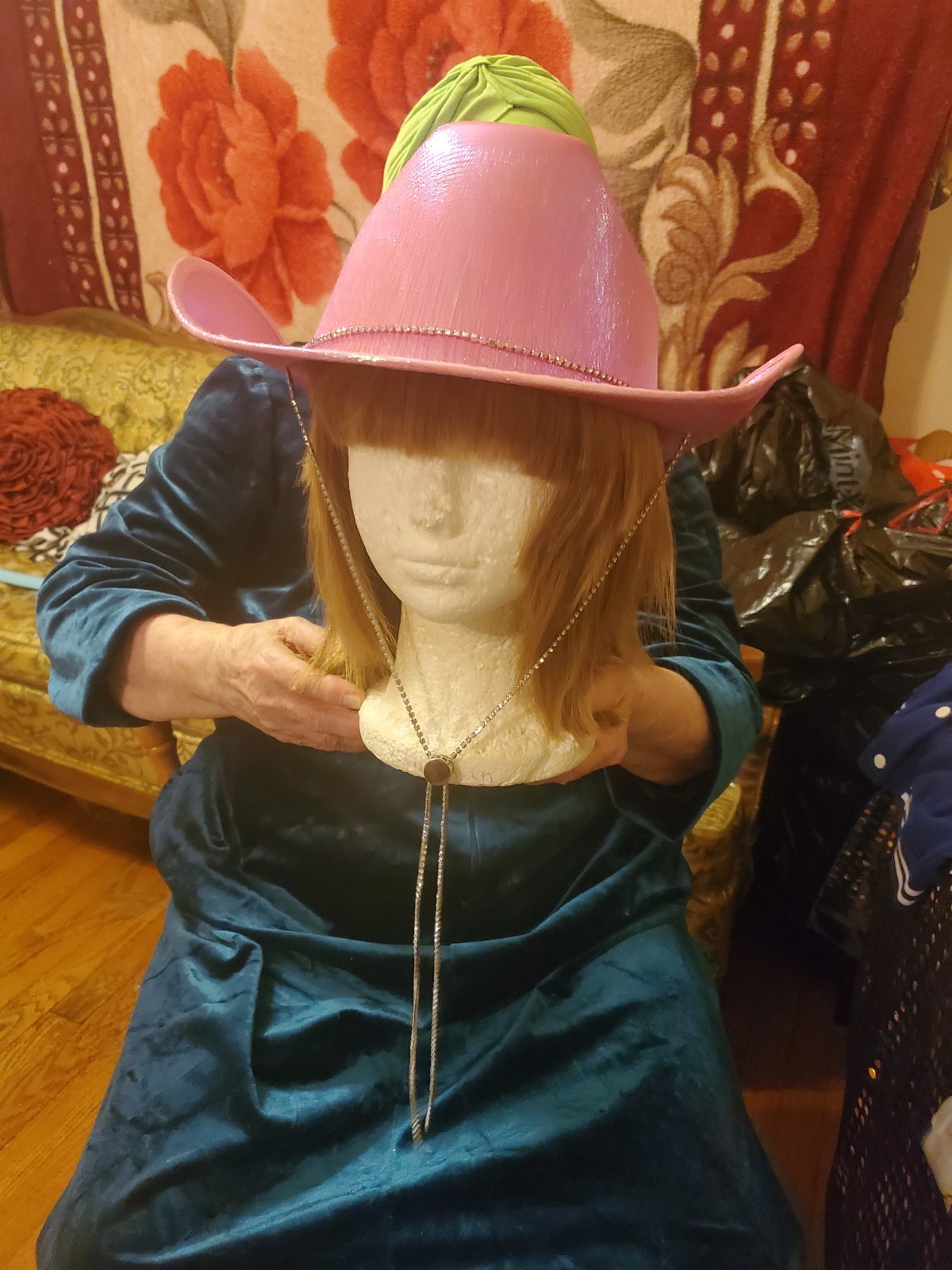 Women's Pink Light-Up Cowboy Hat - photo 2