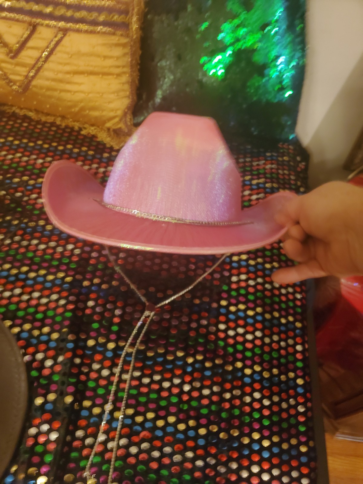 Women's Pink Light-Up Cowboy Hat - photo 5