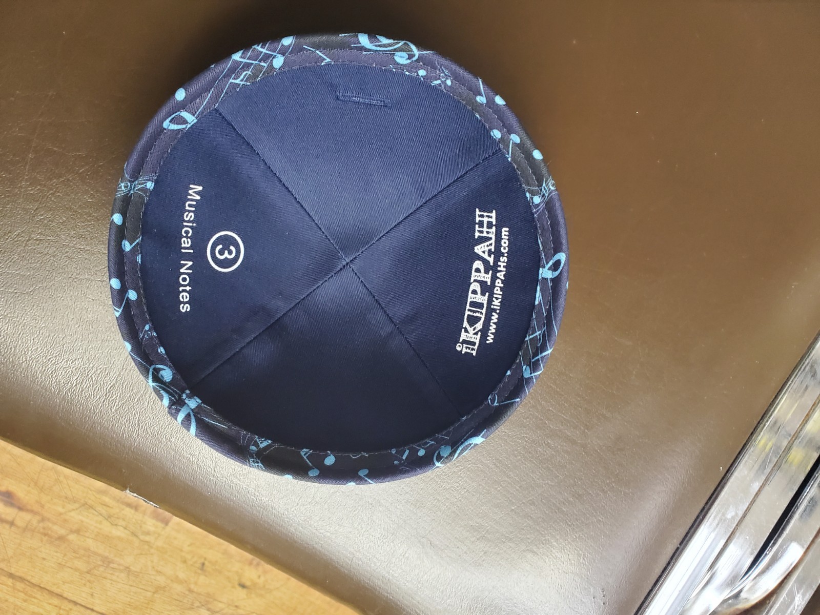 Kippah Musical Notes Pattern Size 3 - photo 4