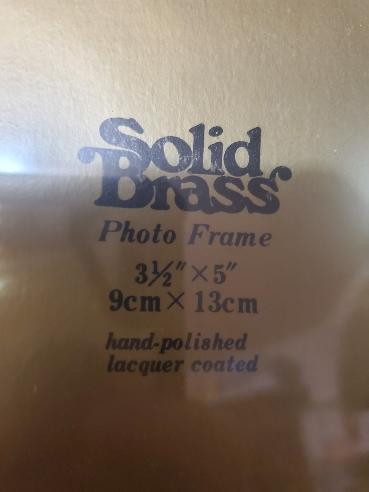 Brass Photo Frame 3.5 x 5 in Hand-Polished Lacquer Coated with B - photo 5