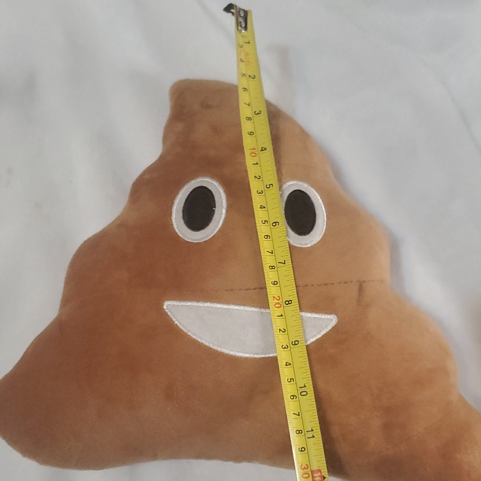 Brown Plush Poop Emoji Pillow 14x14" Pop Art Kids Decor - photo 5