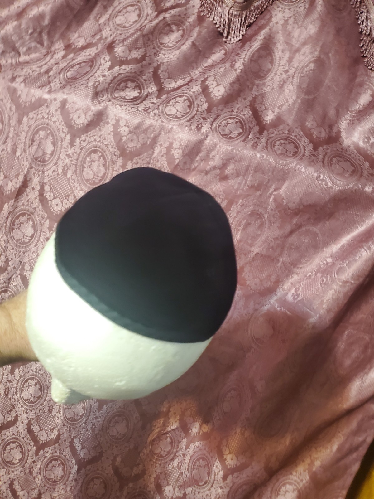 Black Kippah Yarmulke Traditional Jewish Head Covering