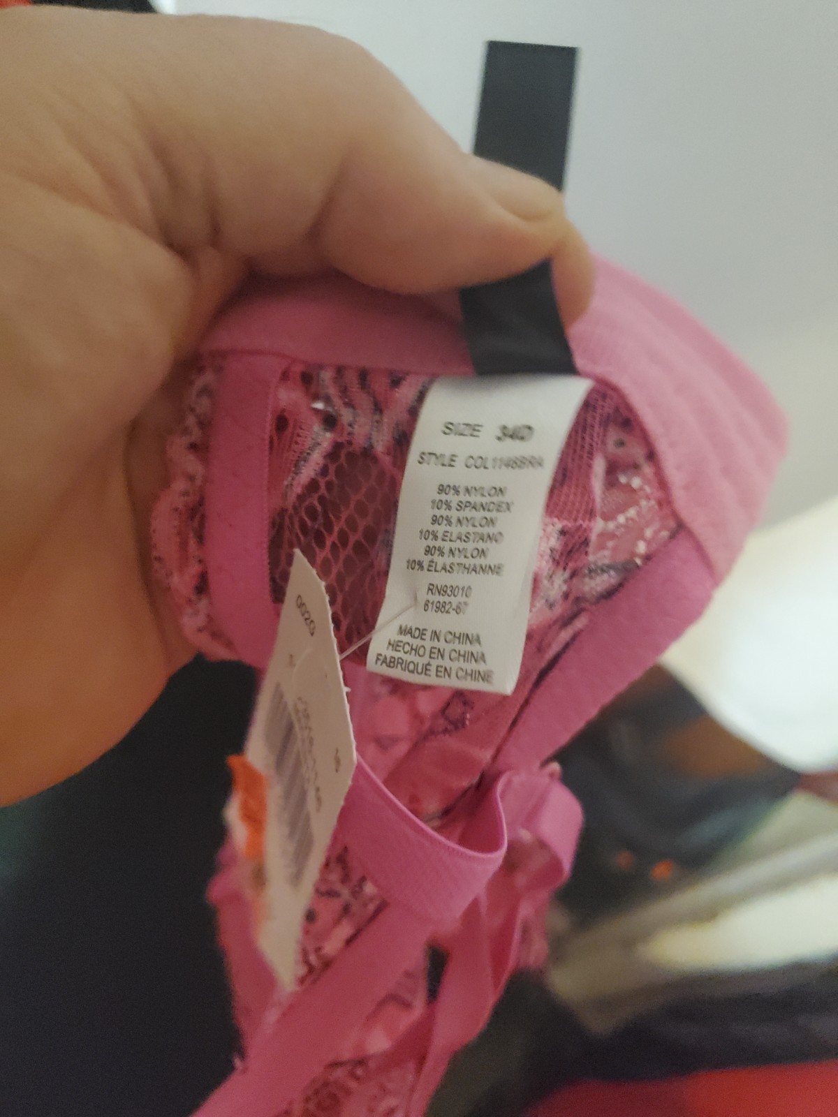 Kiss & Tell Magenta Lace Longline Bra 34D - photo 2