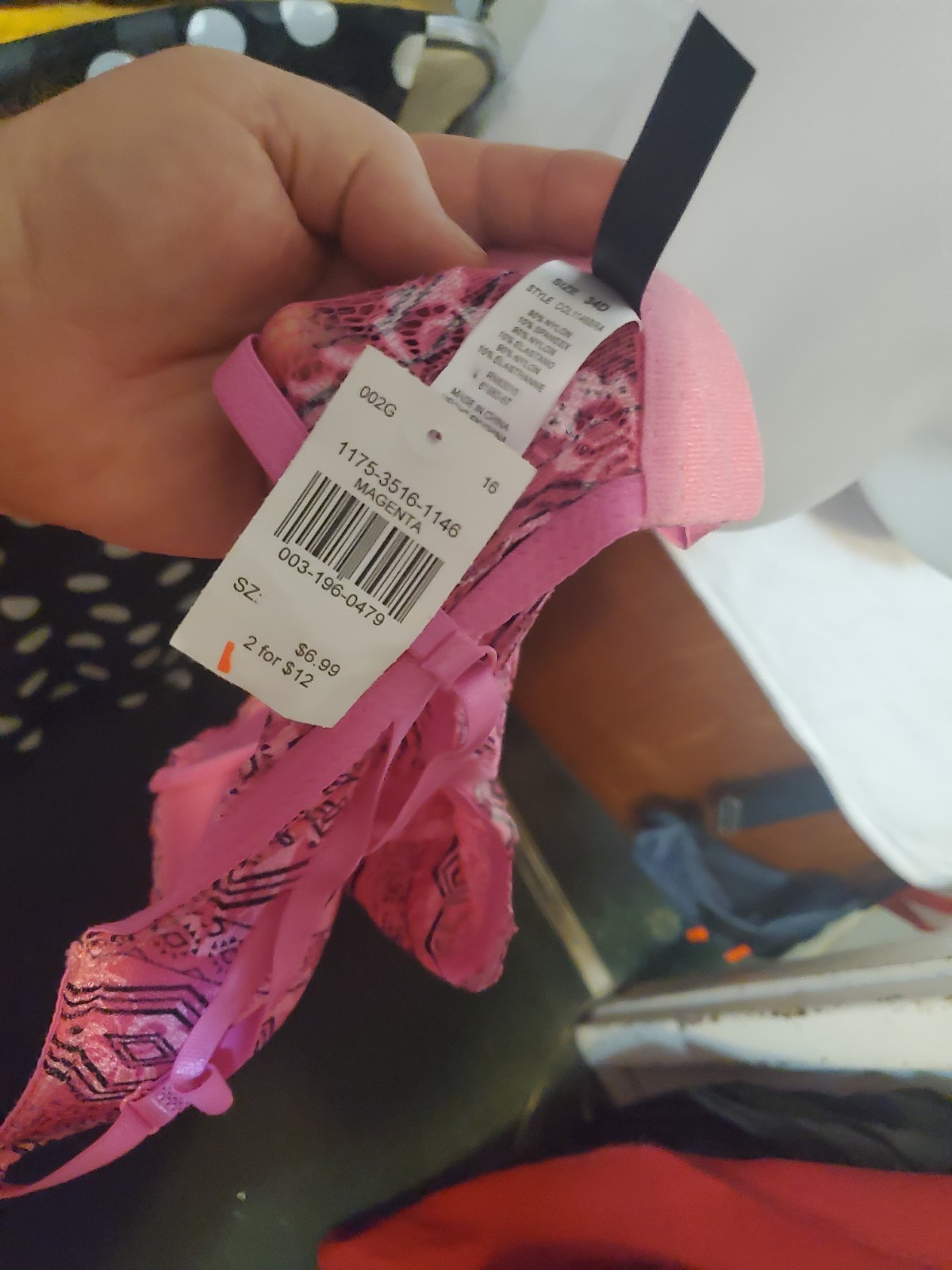 Kiss & Tell Magenta Lace Longline Bra 34D - photo 3