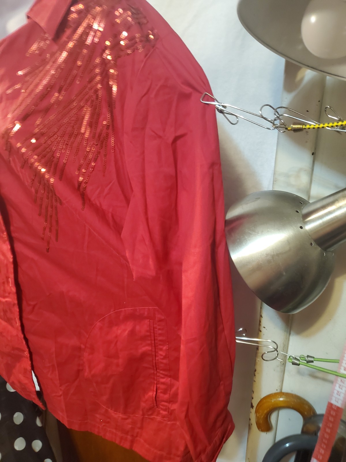 Joan Rivers Red Sequin Blouse - Plus Size 2X - photo 4