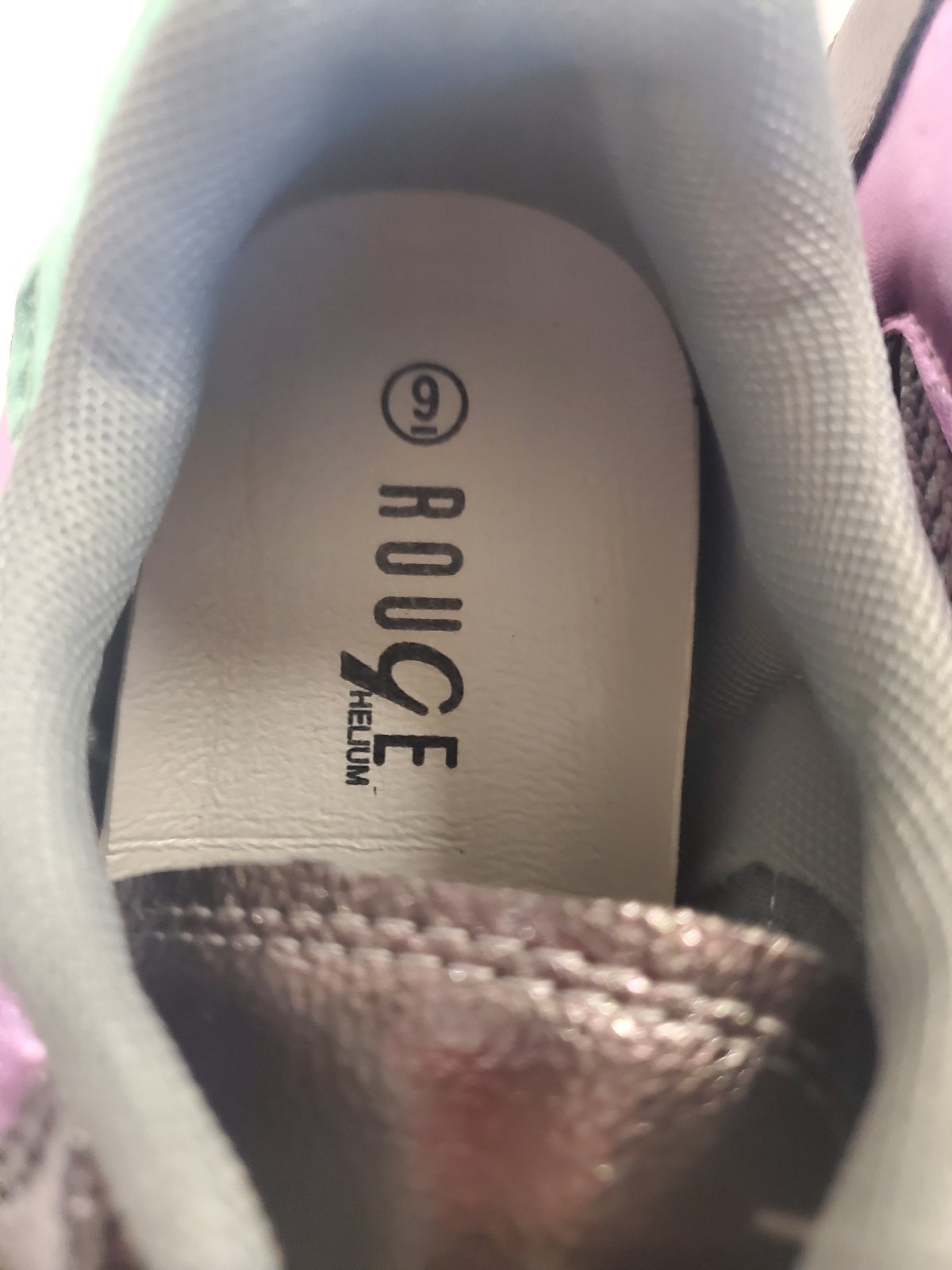 ROUGE Helium Gray Gold Hook & Loop women's Low Top Athletic Snea - photo 2