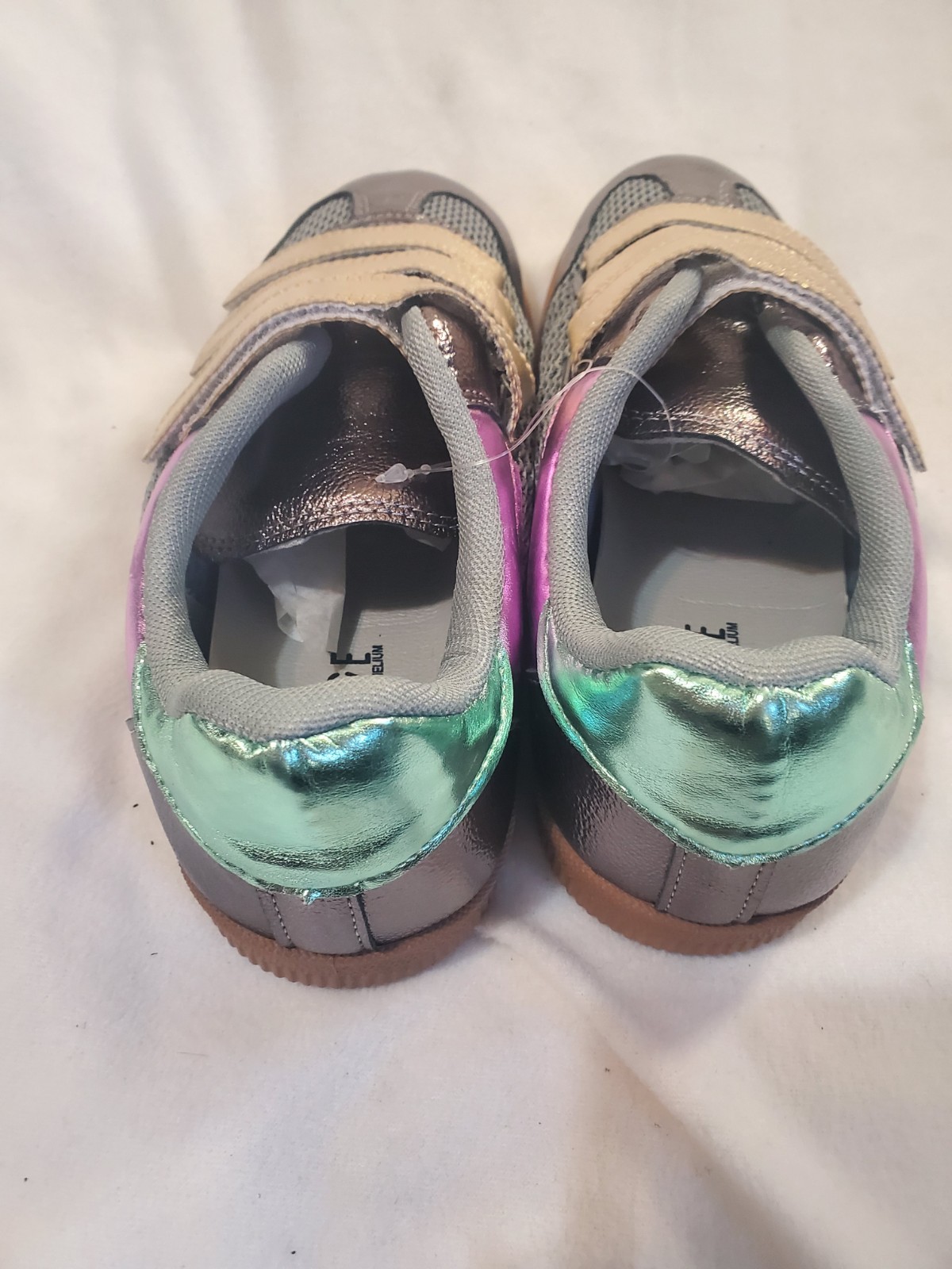 ROUGE Helium Gray Gold Hook & Loop women's Low Top Athletic Snea - photo 4