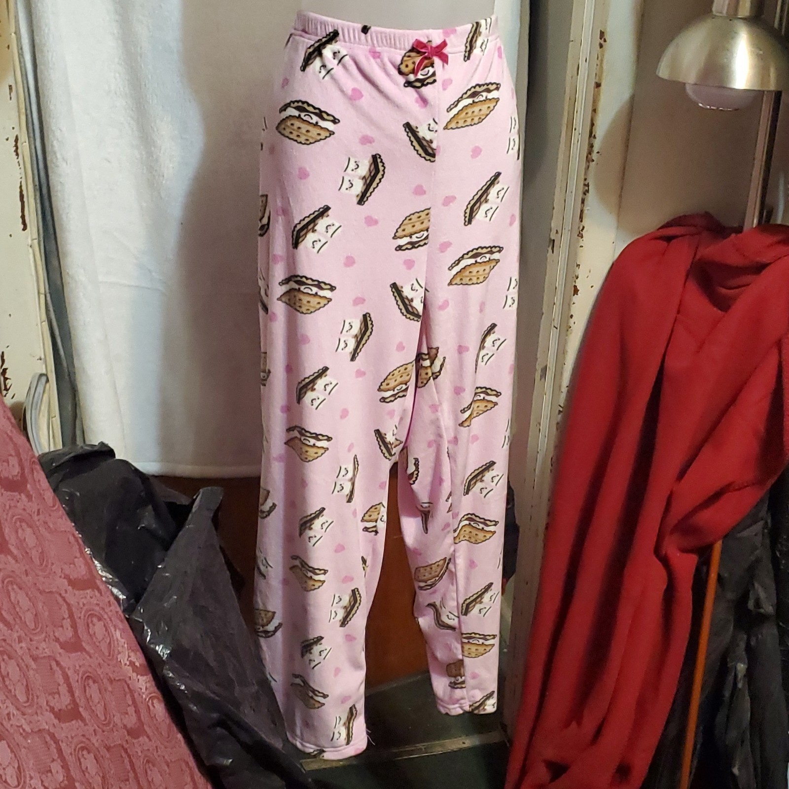 Weekending Pink Graphic Print Fleece Pajama Pants - XL - photo 4