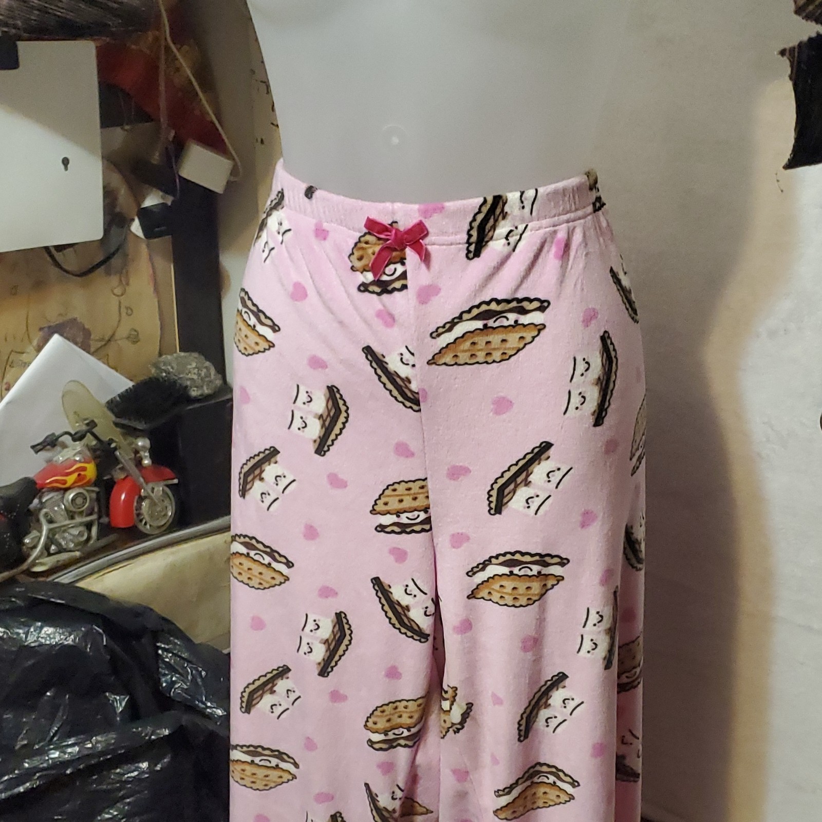 Weekending Pink Graphic Print Fleece Pajama Pants - XL - photo 5