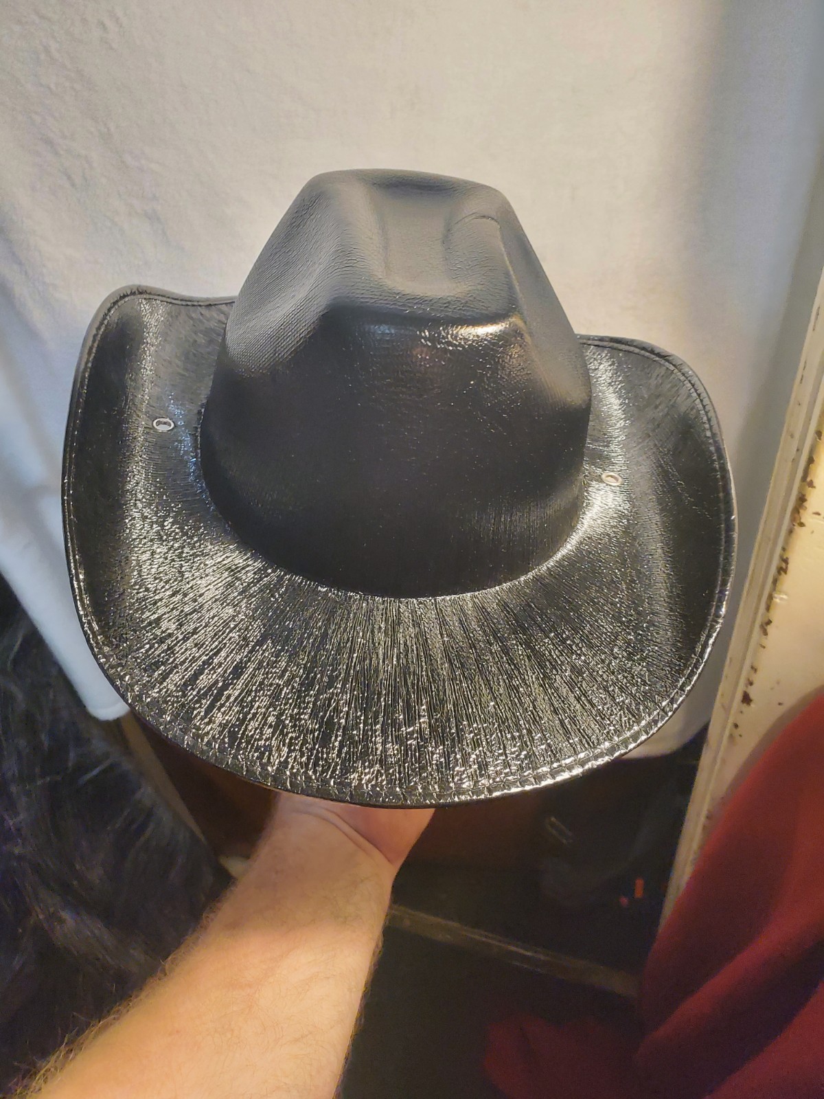 Black Shiny Western Cowboy Hat - photo 2