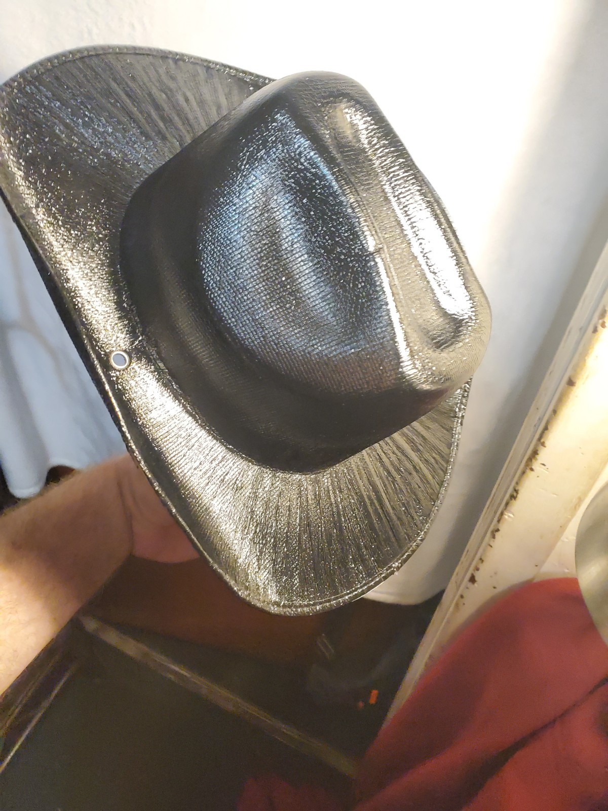 Black Shiny Western Cowboy Hat - photo 4