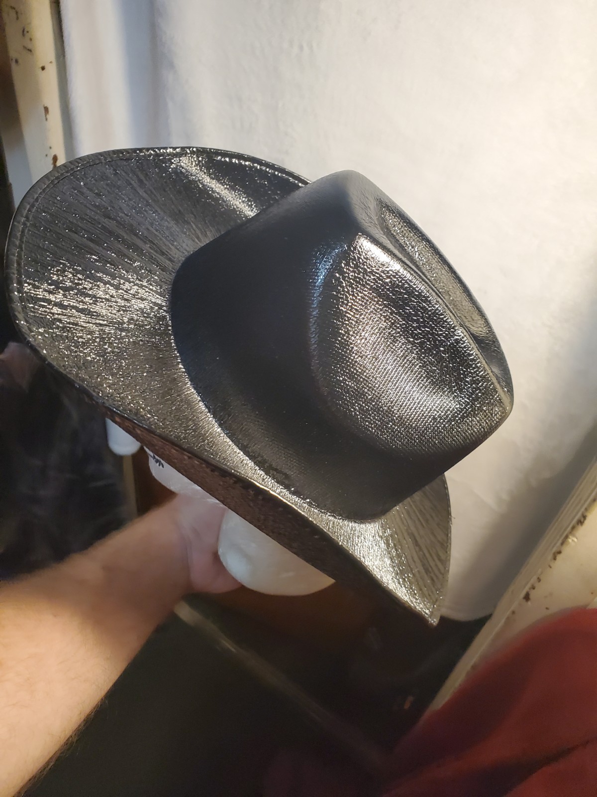 Black Shiny Western Cowboy Hat - photo 5