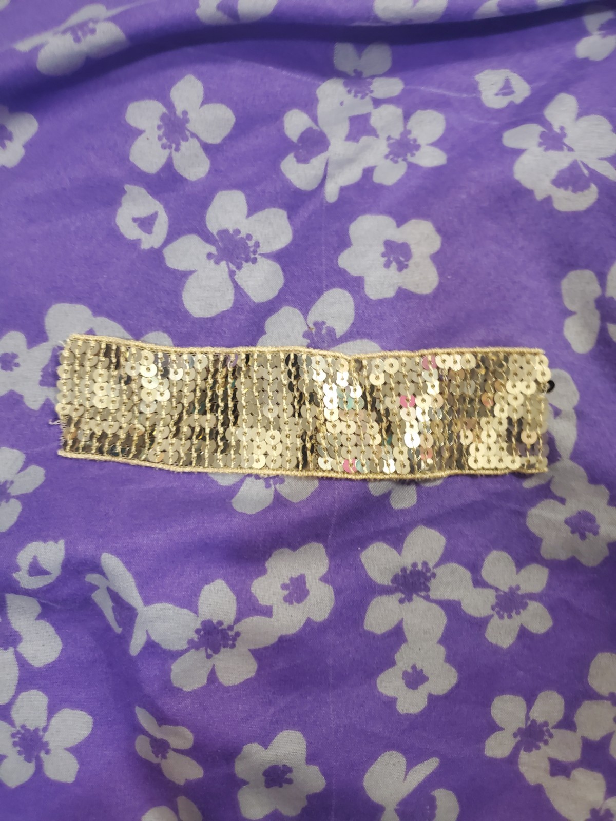 Gold Beaded Sequined Trim Ribbon 2" Wide 180" Long for Crafts - photo 5