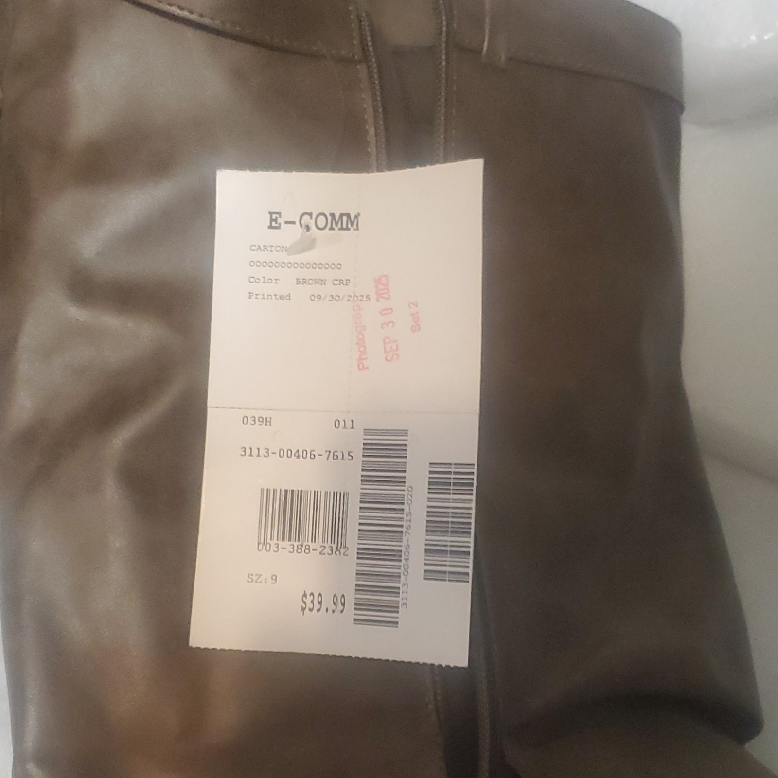 Bamboo Brown Faux Leather Mid-Calf Boots - photo 5