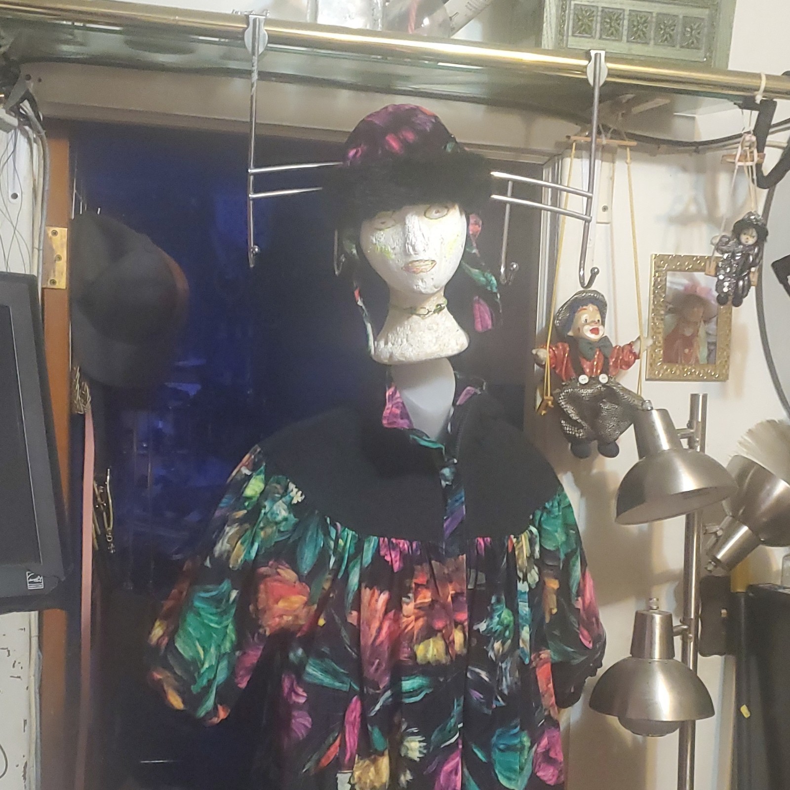 Multicolor Floral Zipper Jacket with Hat - Size 6X - photo 3