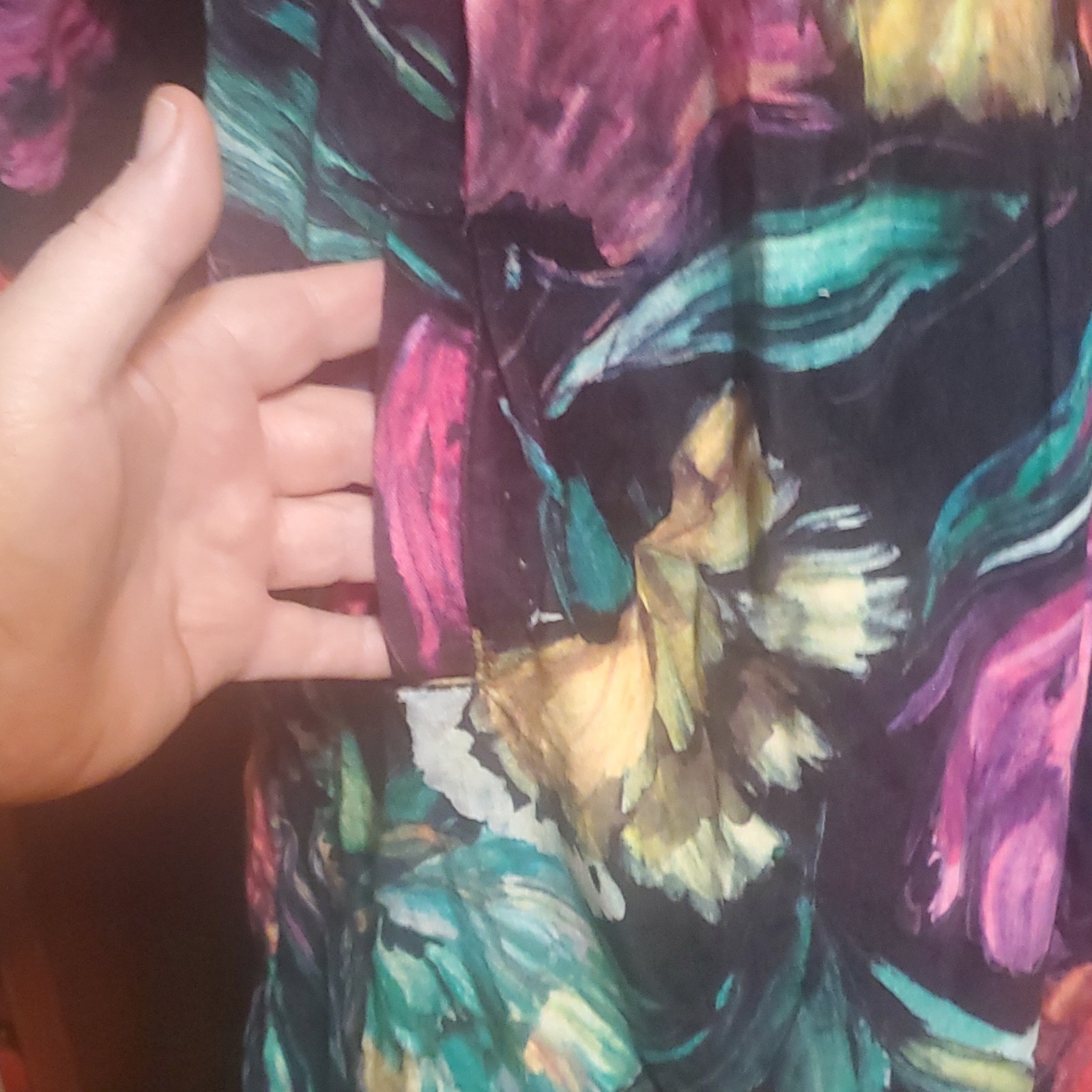Multicolor Floral Zipper Jacket with Hat - Size 6X - photo 5