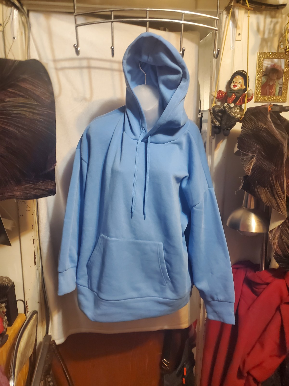 Love Blue Pullover Fleece Hoodie Women's Plus Size 2X