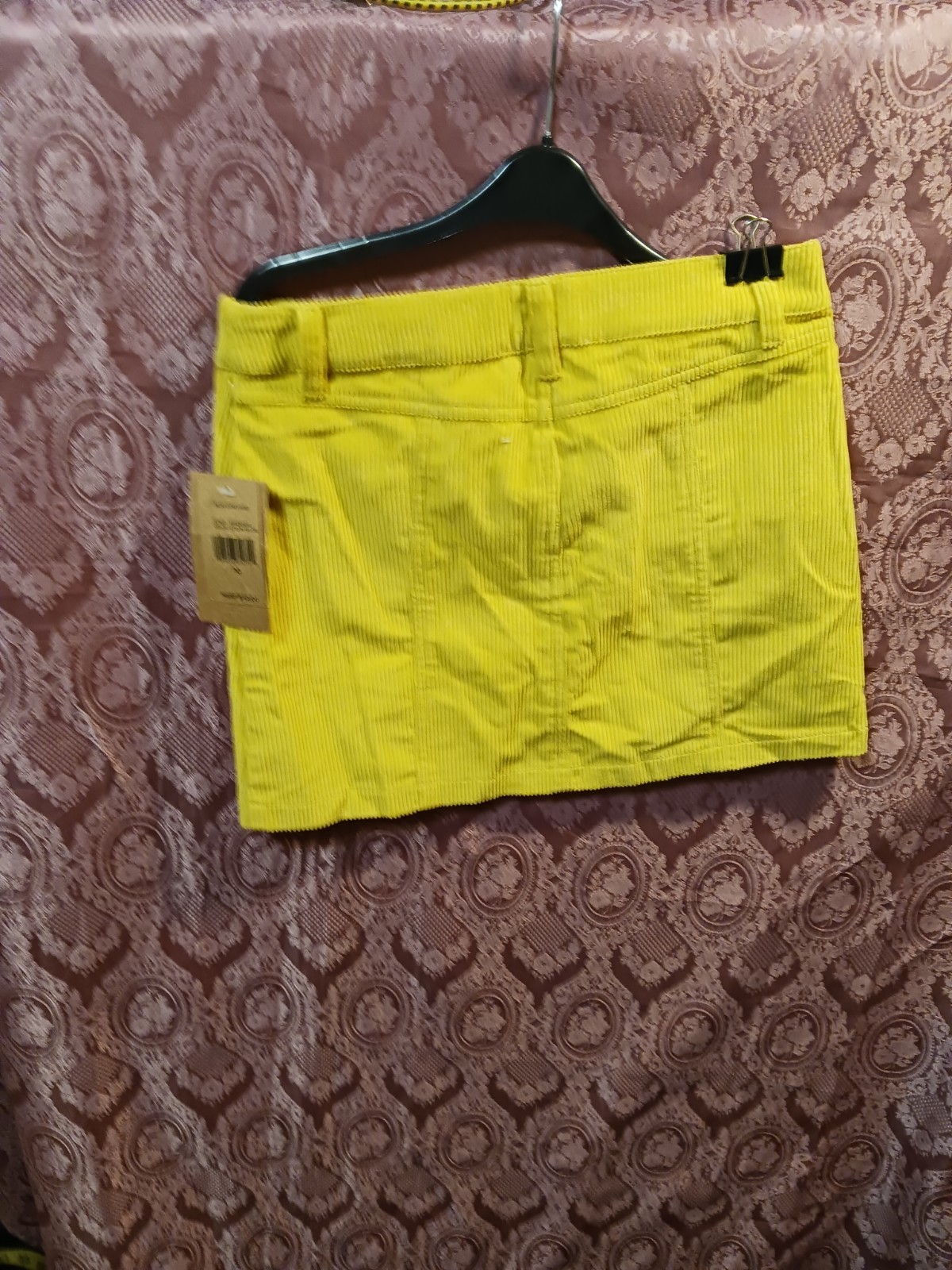 Steve Madden Girls Corduroy Mini Skirt Ceylon Yellow Size 10 - photo 4